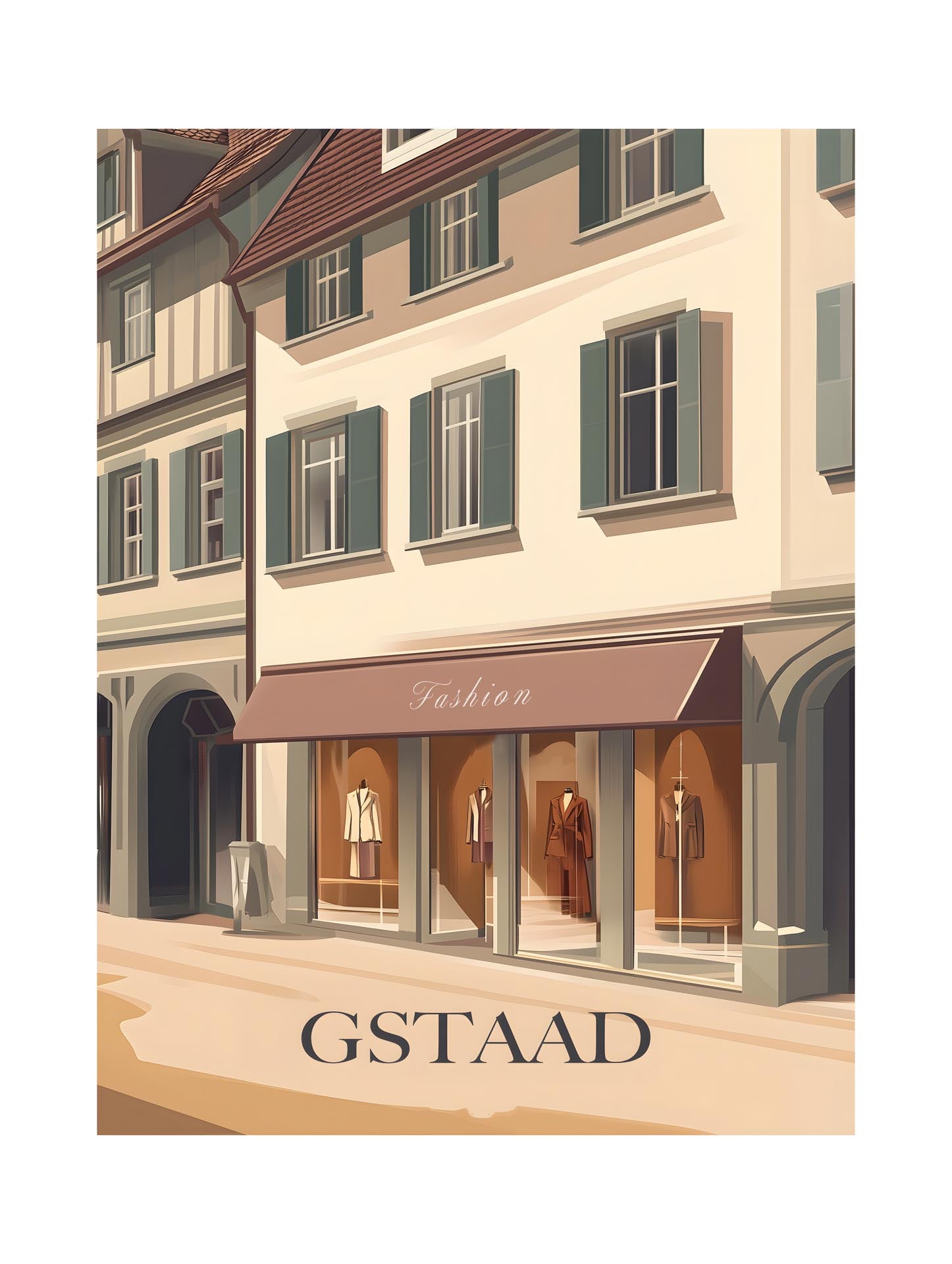 Gstaad – Fashion in the Alps - Poster