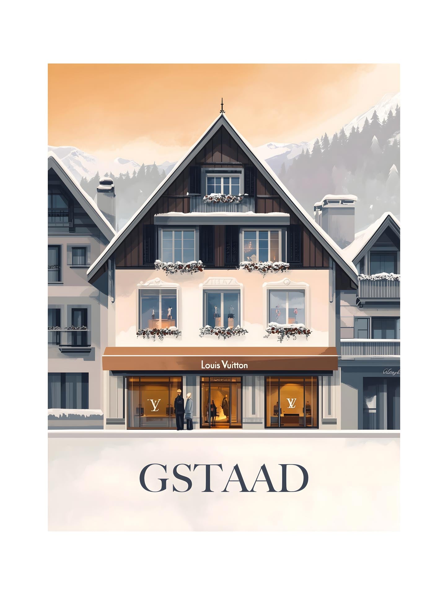 Gstaad – Luxury & Tradition - Poster
