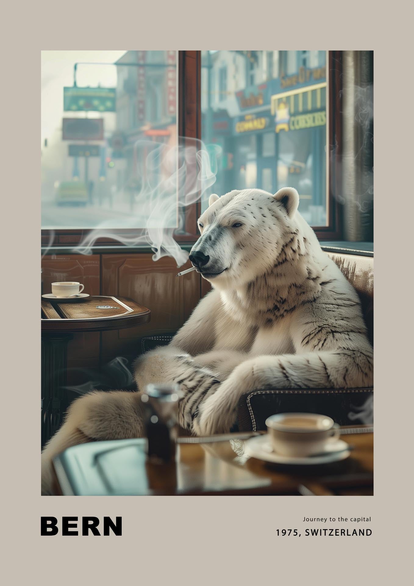 Jorney to the capital, Bern - Poster