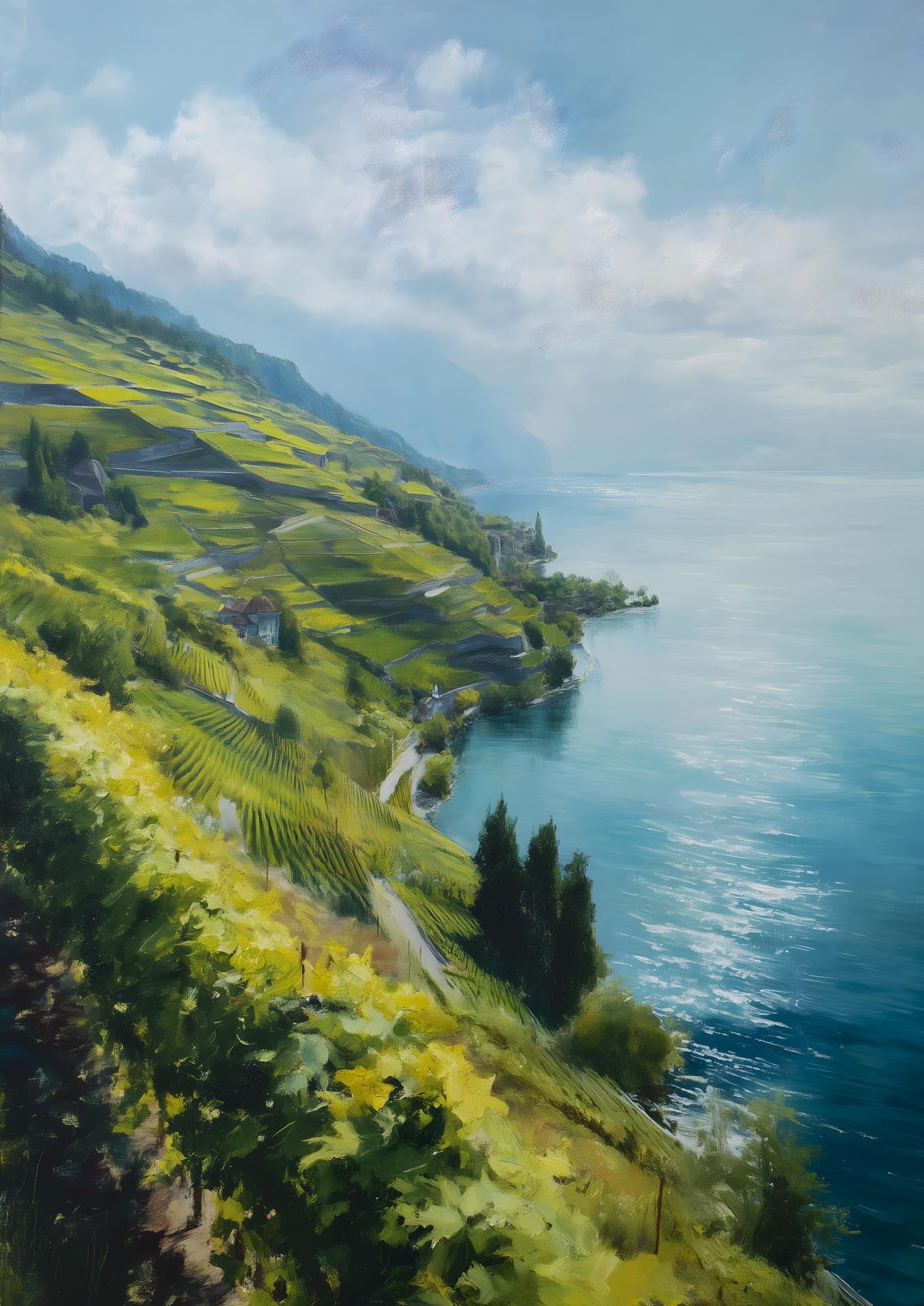 Lavaux Shoreline - Poster