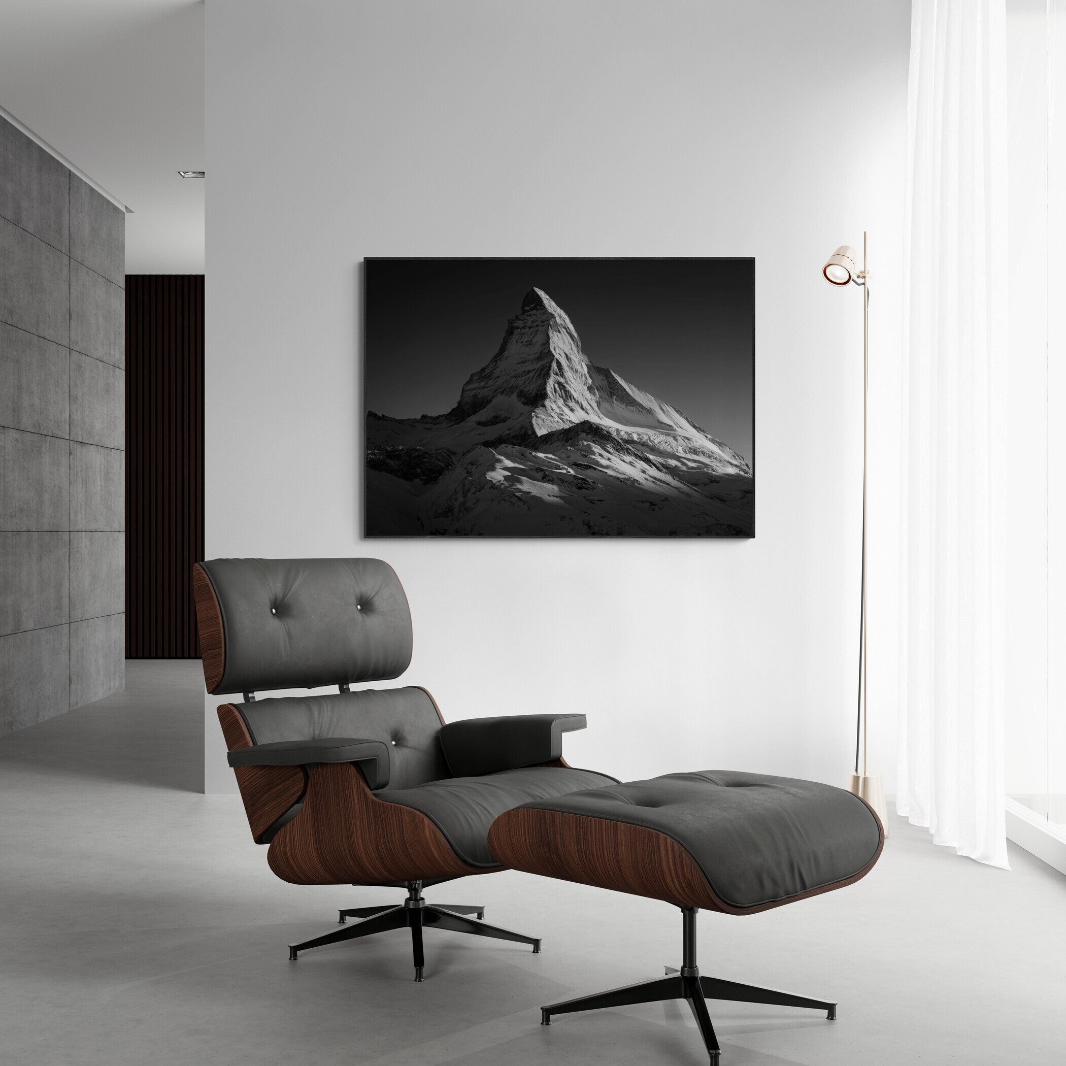 Matterhorn Light – Wandkunst aus Alu-Dibond