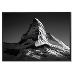 Matterhorn Light – Alu-Dibond wall art featuring the iconic Matterhorn mountain in stunning black and white.