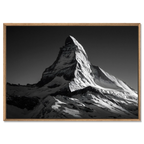 Matterhorn Light – Alu-Dibond wall art showcasing the majestic Matterhorn mountain in monochrome.