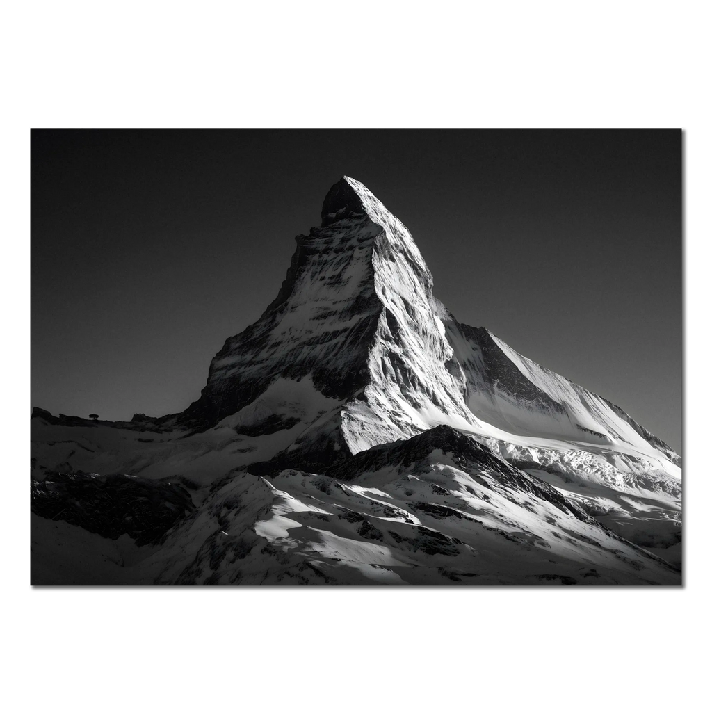 Matterhorn Light – Alu-Dibond wall art capturing the Matterhorn's majesty at dawn with fine art precision.