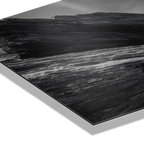 Matterhorn Lines – Alu-Dibond wall art showcasing elegant geometry and textures in black and white.