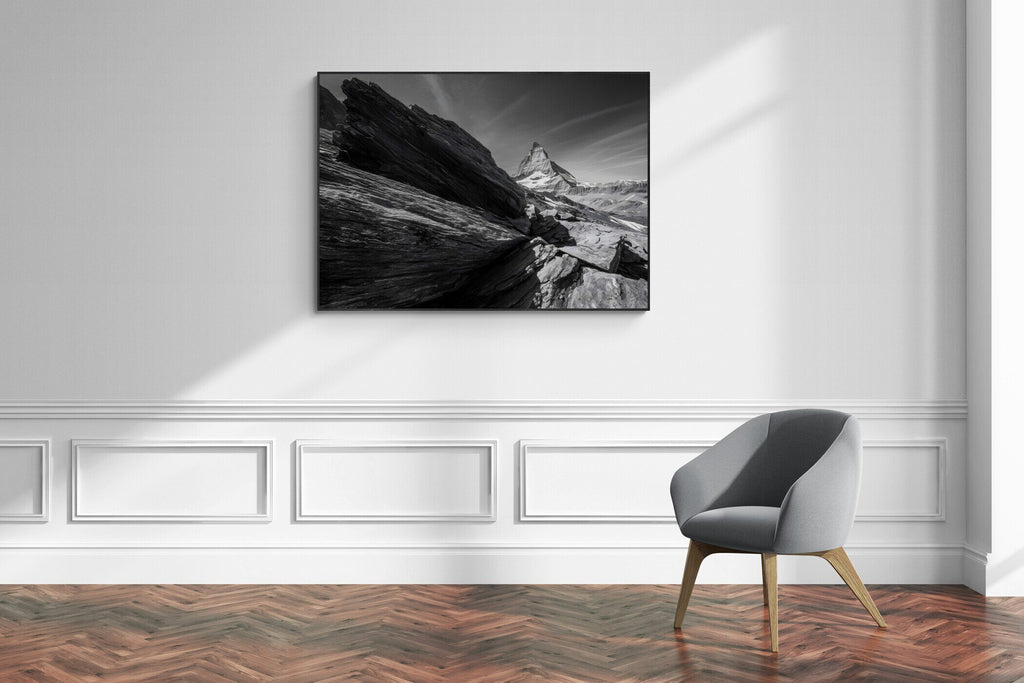 Matterhorn Lines – Wandkunst aus Alu-Dibond