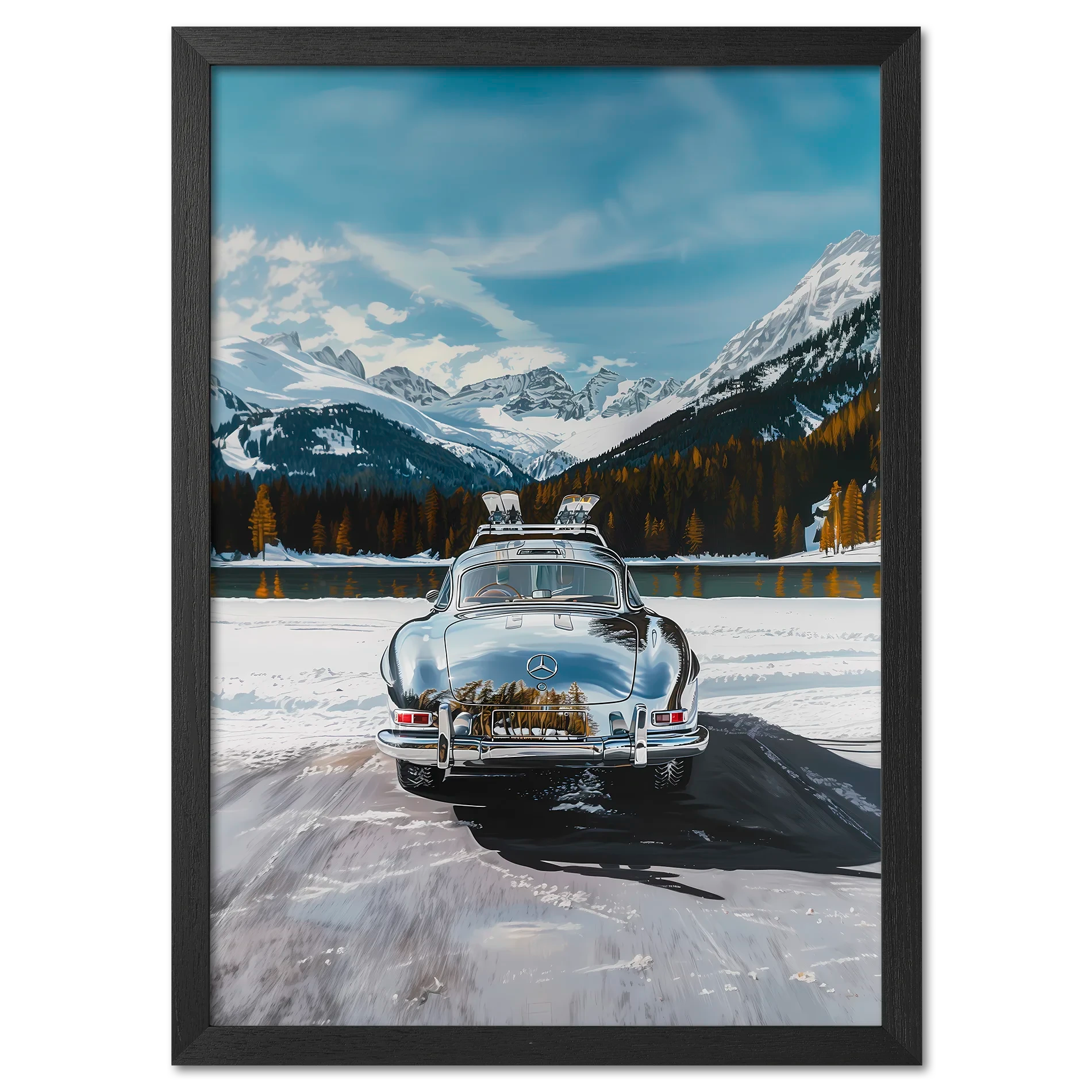 Mercedes on Ice St. Moritz - Poster