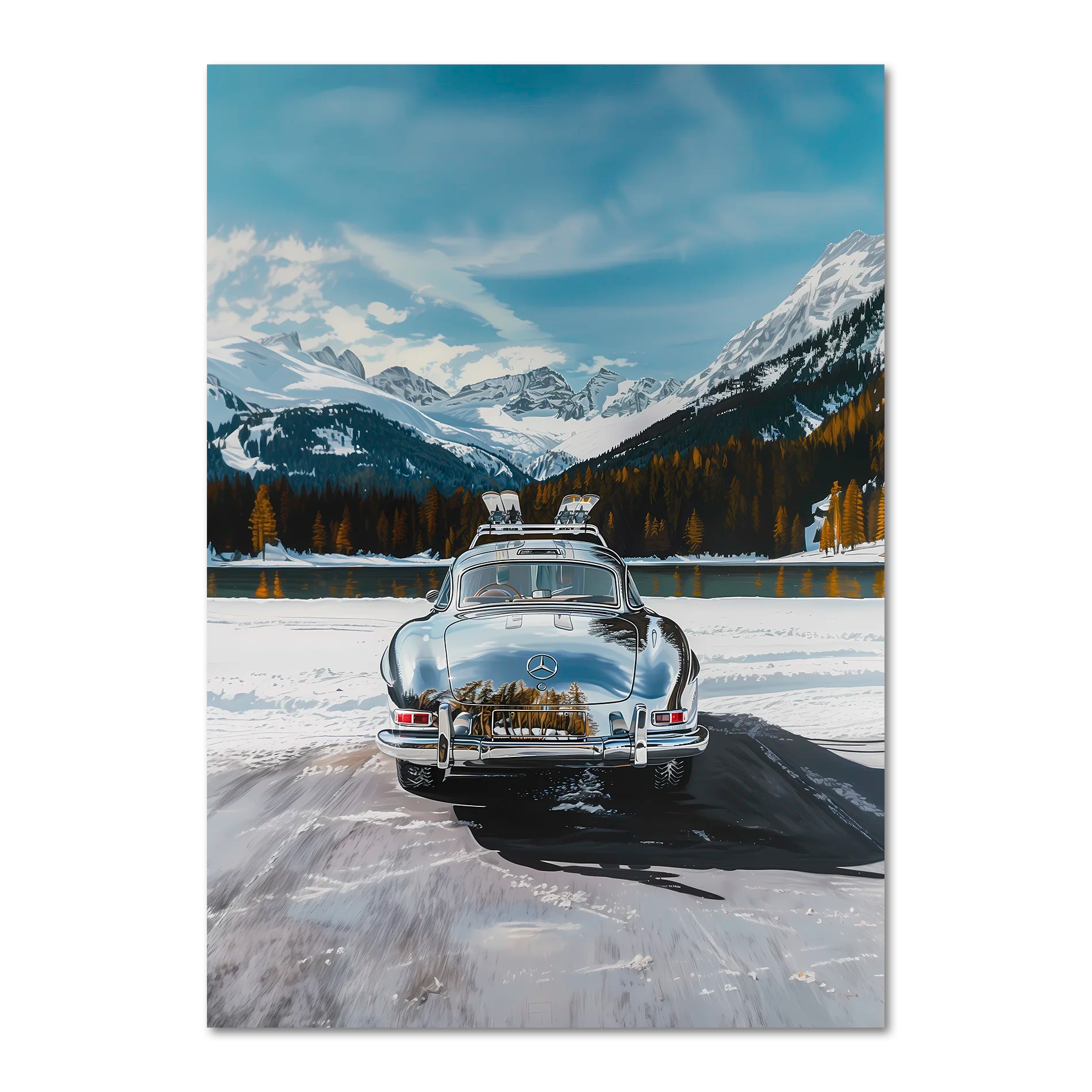 Mercedes on Ice St. Moritz - Poster