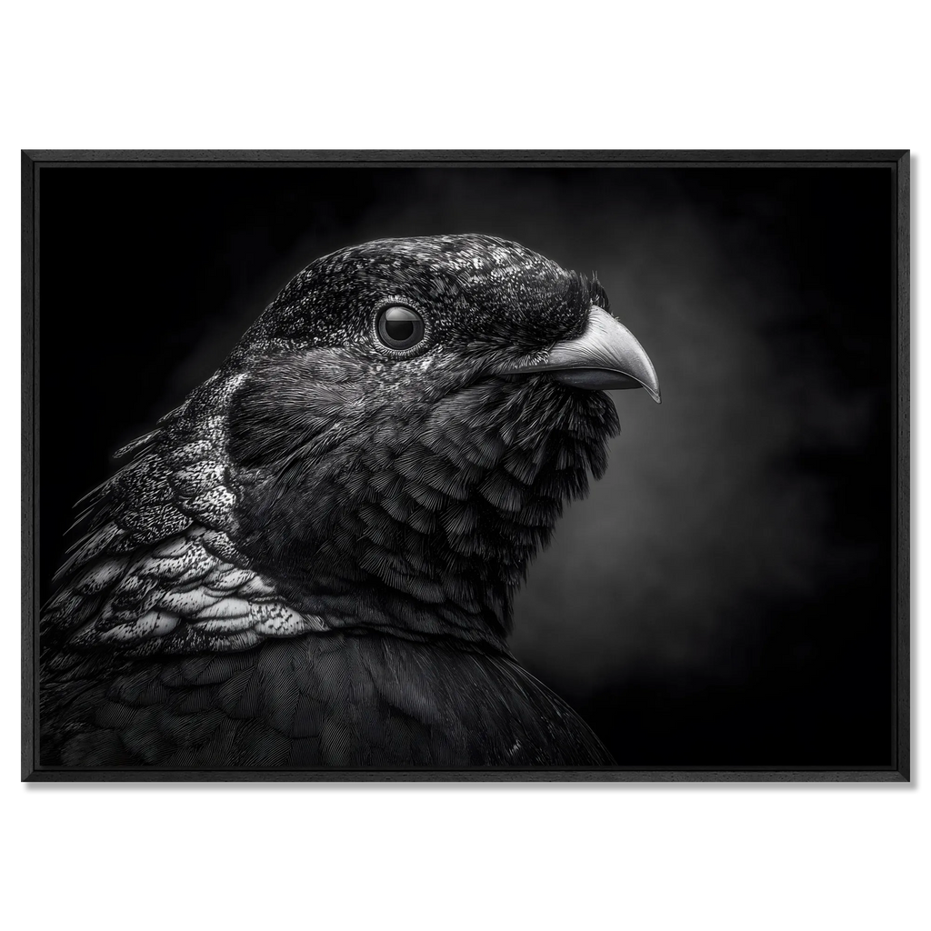 Geheimnis eines Vogels – Wandbild aus Alu-Dibond