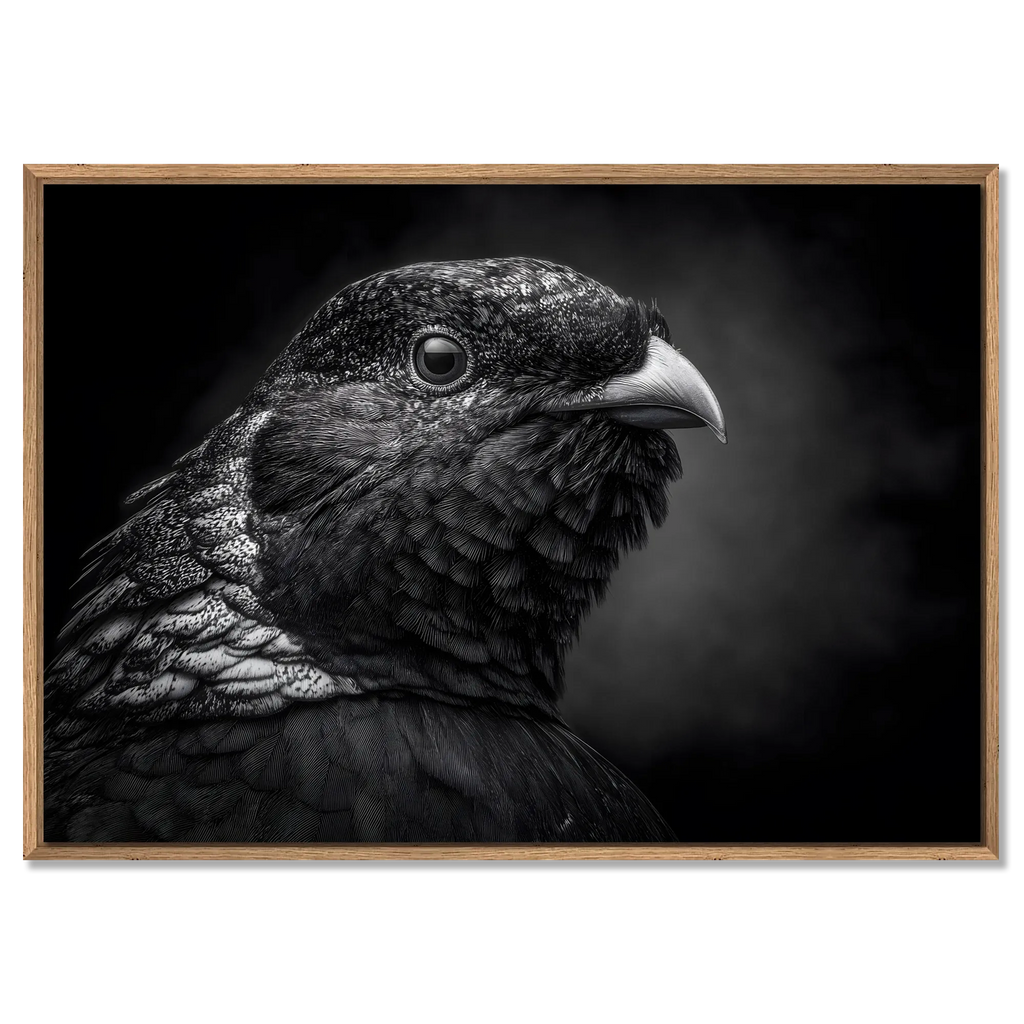 Geheimnis eines Vogels – Wandbild aus Alu-Dibond