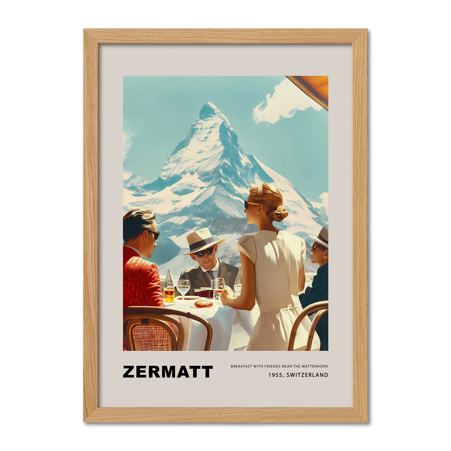 Breakfast in Zermatt - Poster