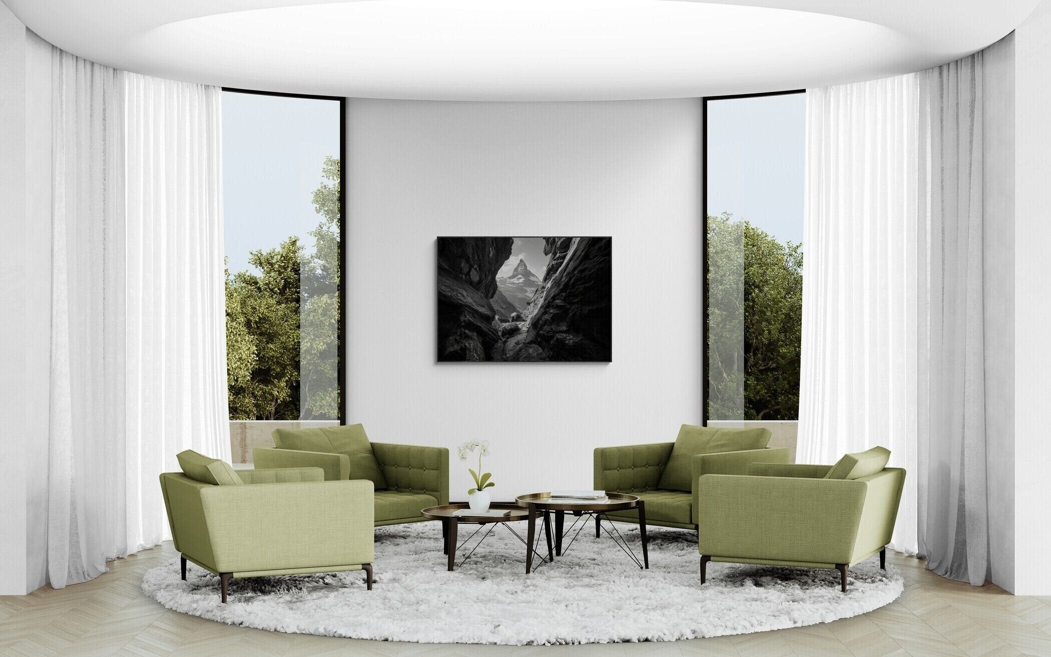 Passage zum Matterhorn – Alu-Dibond-Wandkunst