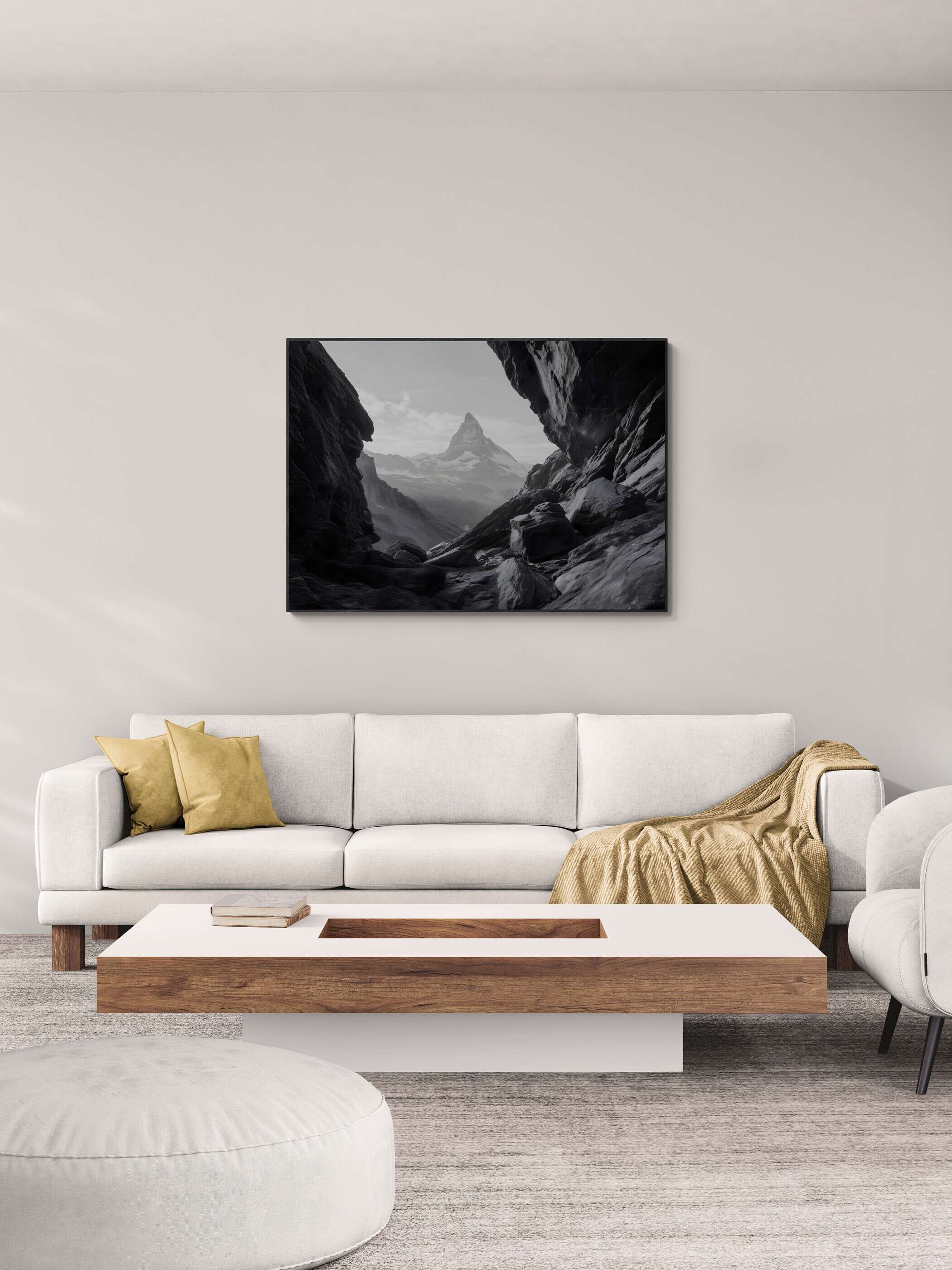 Weg zum Matterhorn – Alu-Dibond-Wandkunst