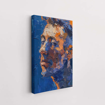 Portrait of a man with a palette knife - Canvas.