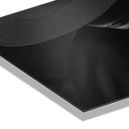 Quiet Bond of an Alpine Deer – Alu-Dibond wall art showcasing a gentle moment between a human and an alpine deer.