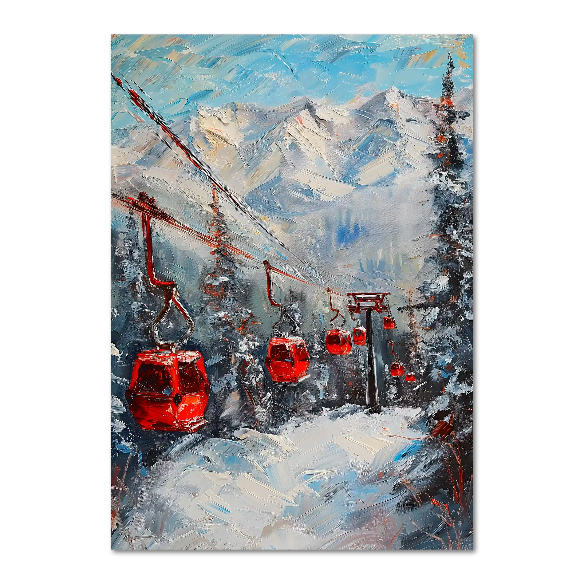 Karawane in die Berge - Poster