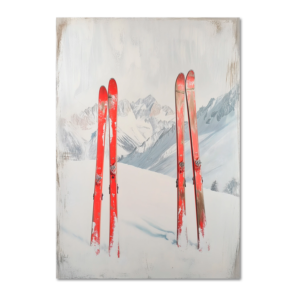 After active skiing - Poster