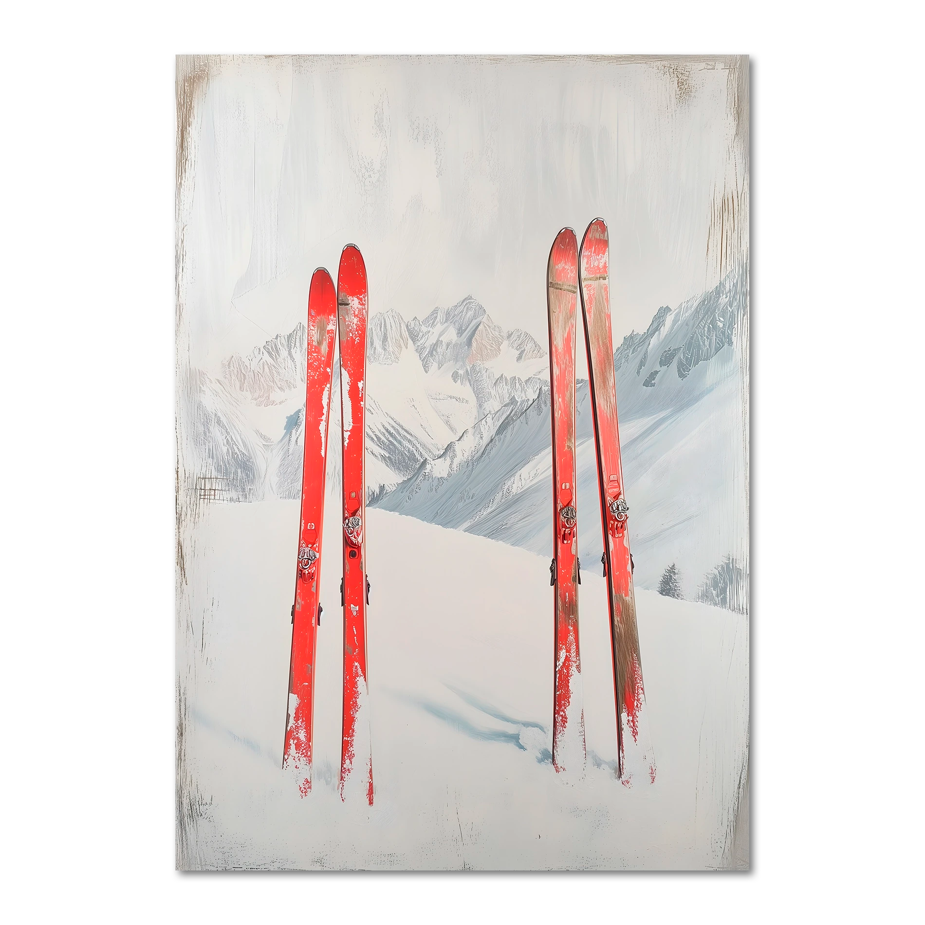 After active skiing - Poster