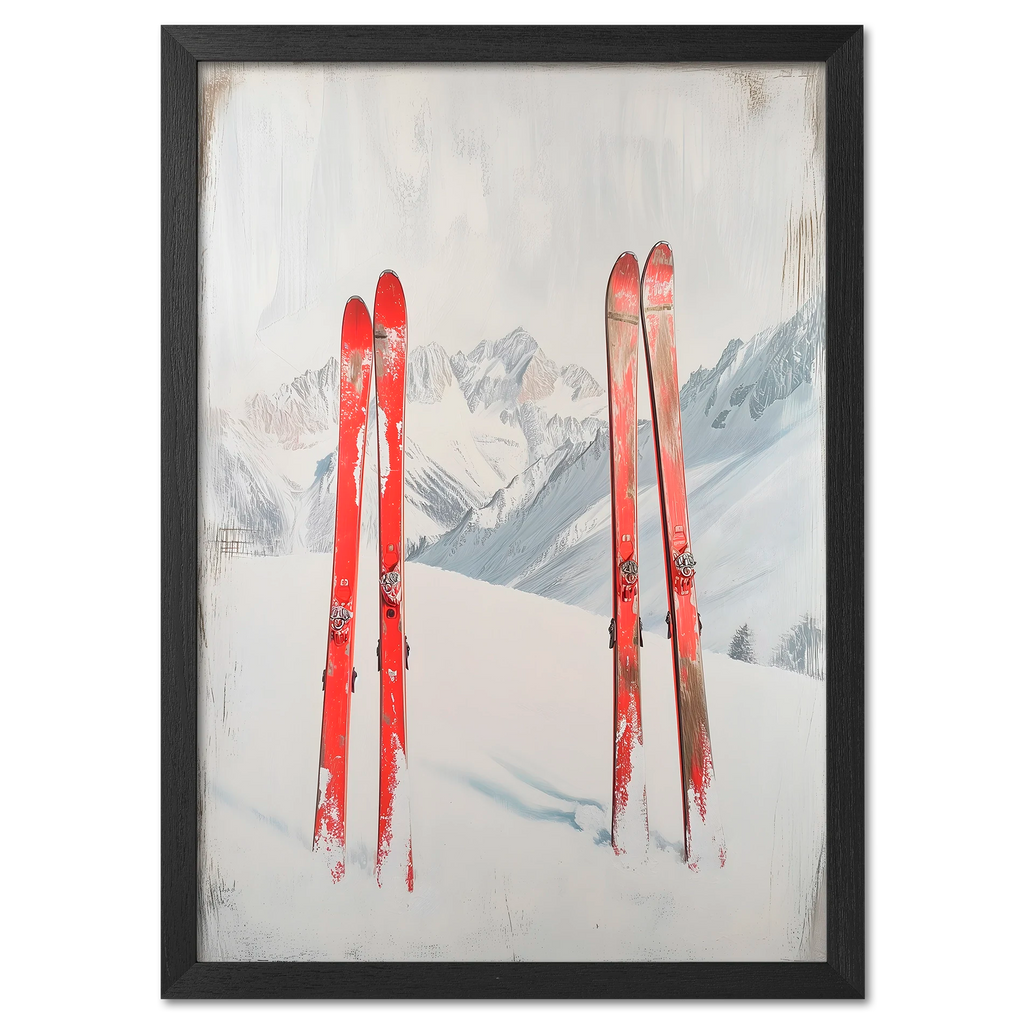 After active skiing - Poster