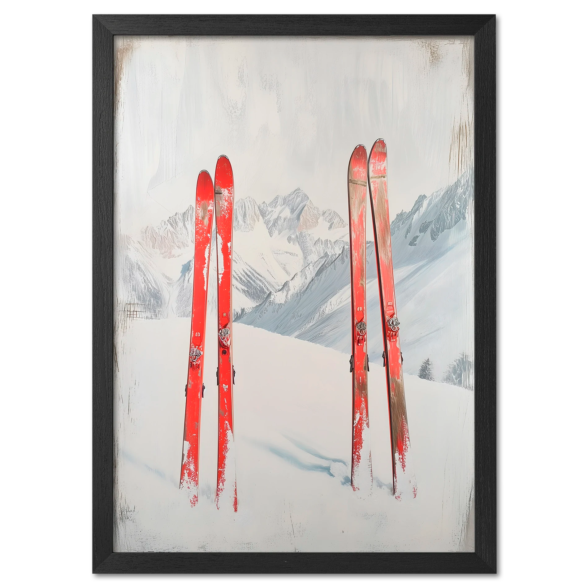 After active skiing - Poster