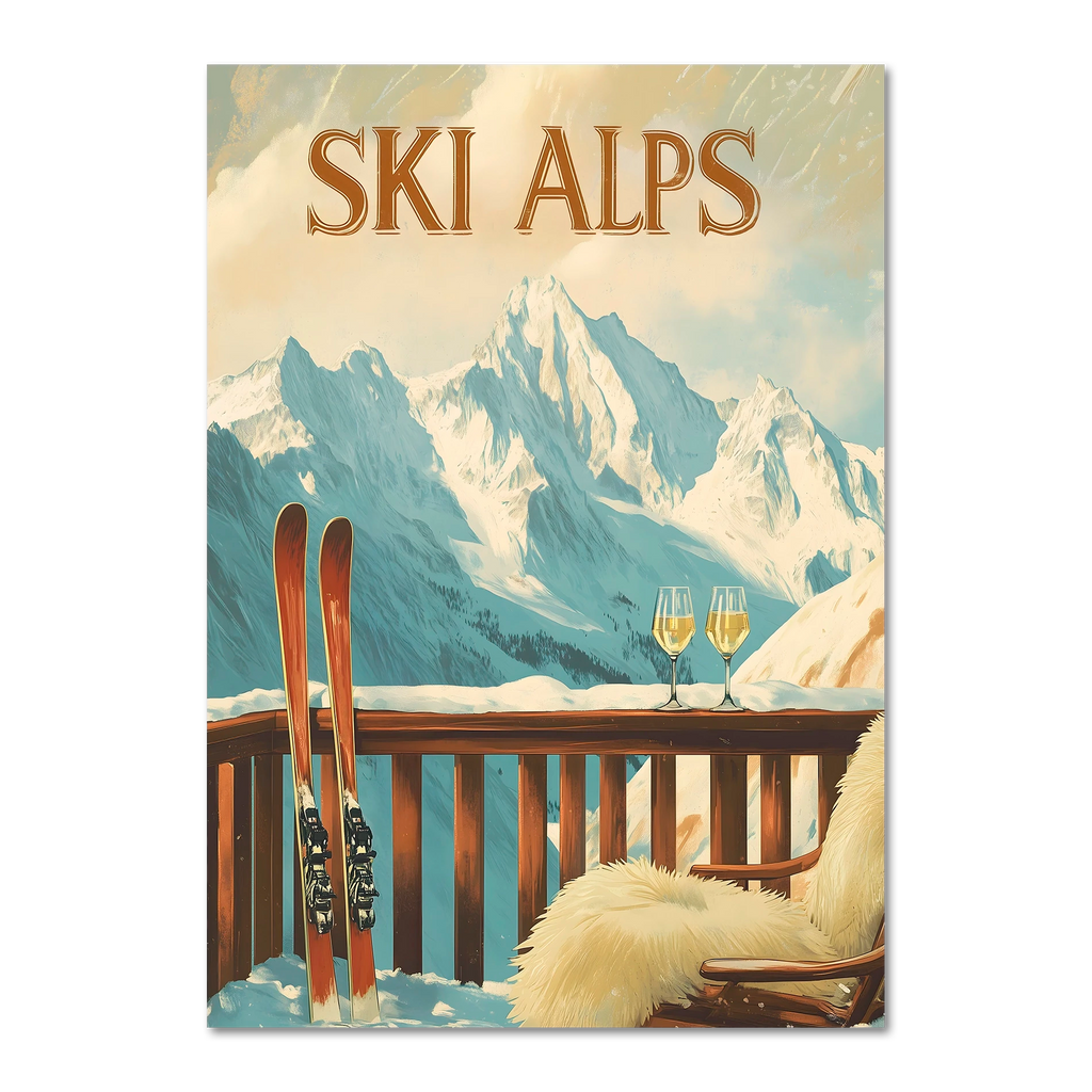 Serenity of Ski Alps - Poster