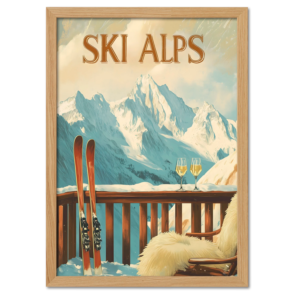 Serenity of Ski Alps - Poster