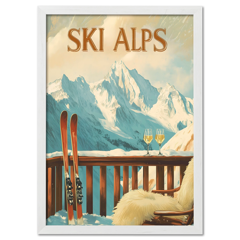 Serenity of Ski Alps - Poster