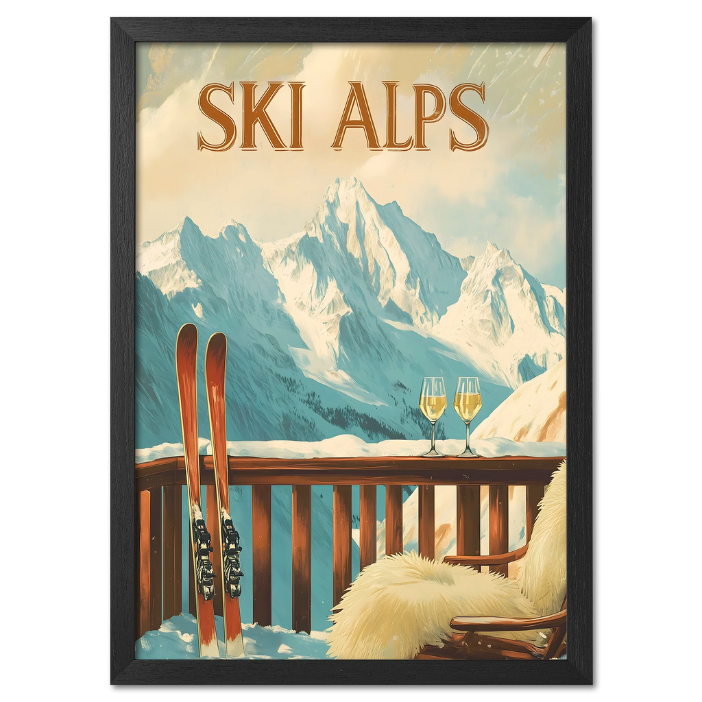 Serenity of Ski Alps - Poster
