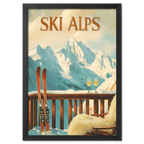 Serenity of Ski Alps - Poster