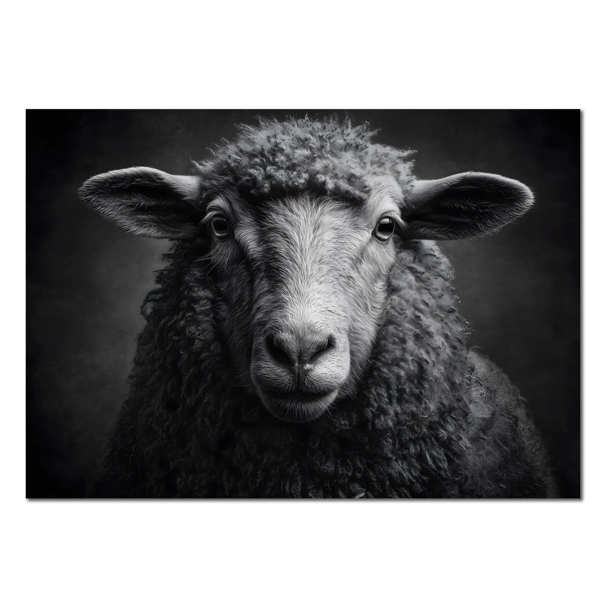 L'âme d'un mouton - Tableau mural en Alu-Dibond