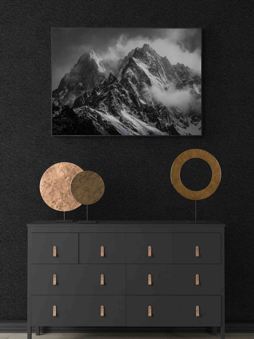 Die Majestät der Alpen – Wandbild aus Alu-Dibond