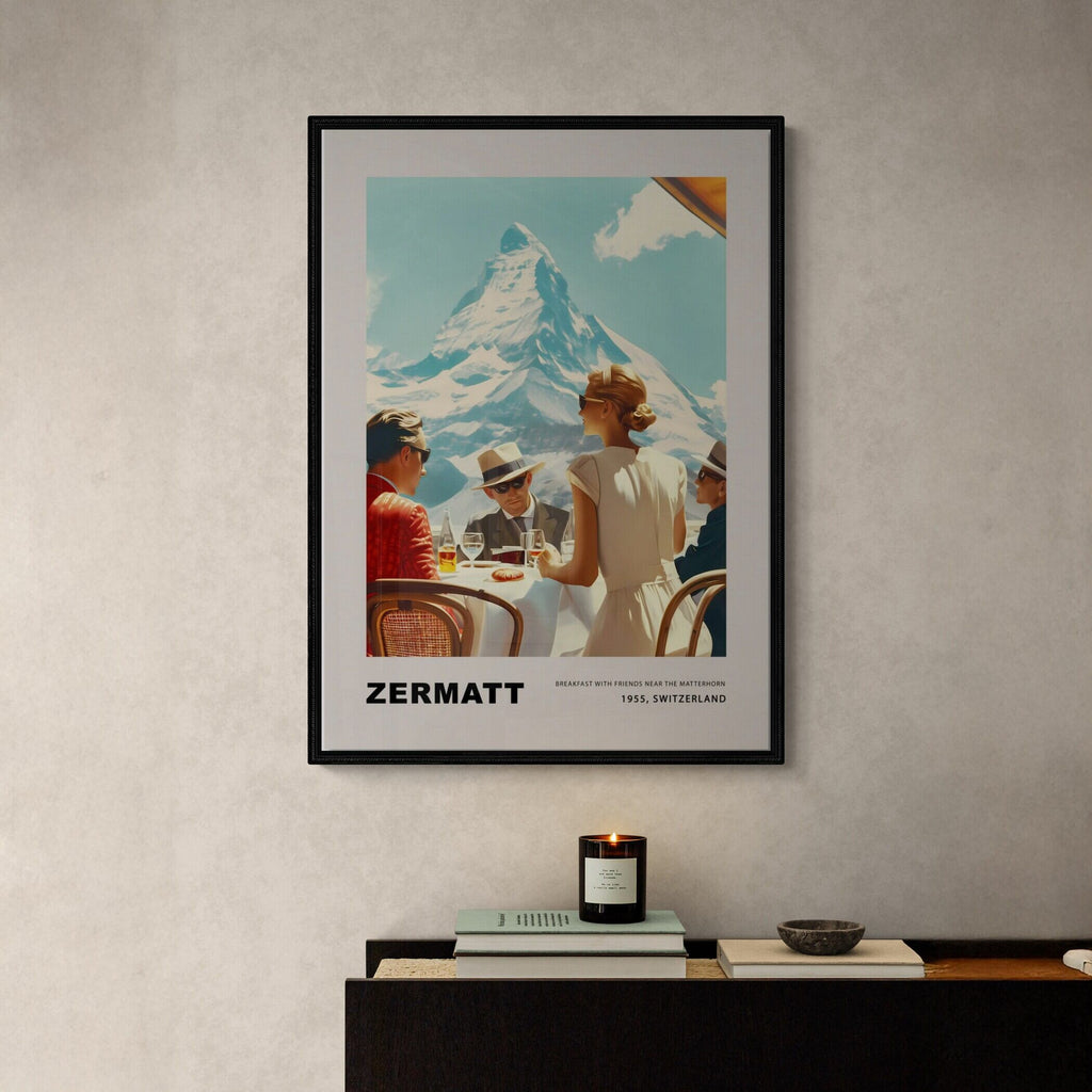 Breakfast in Zermatt - Poster