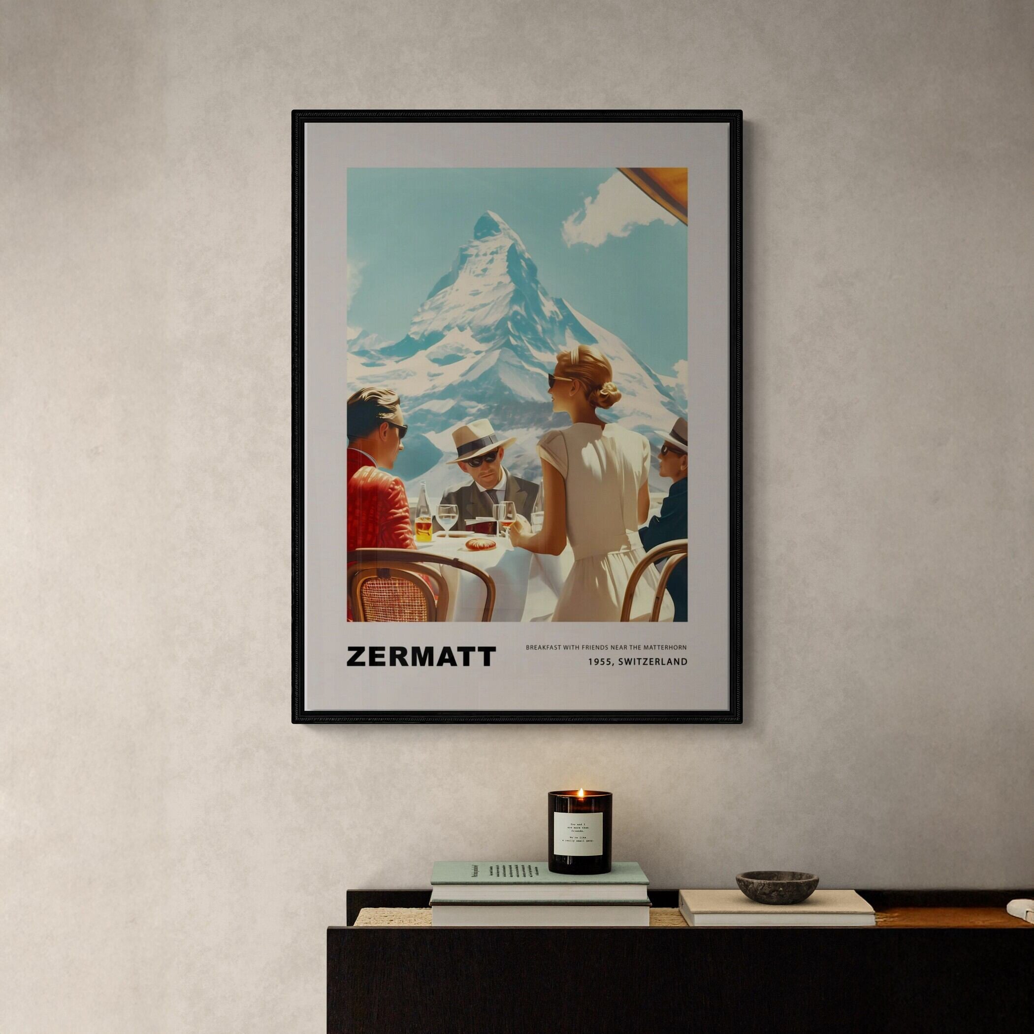 Breakfast in Zermatt - Poster