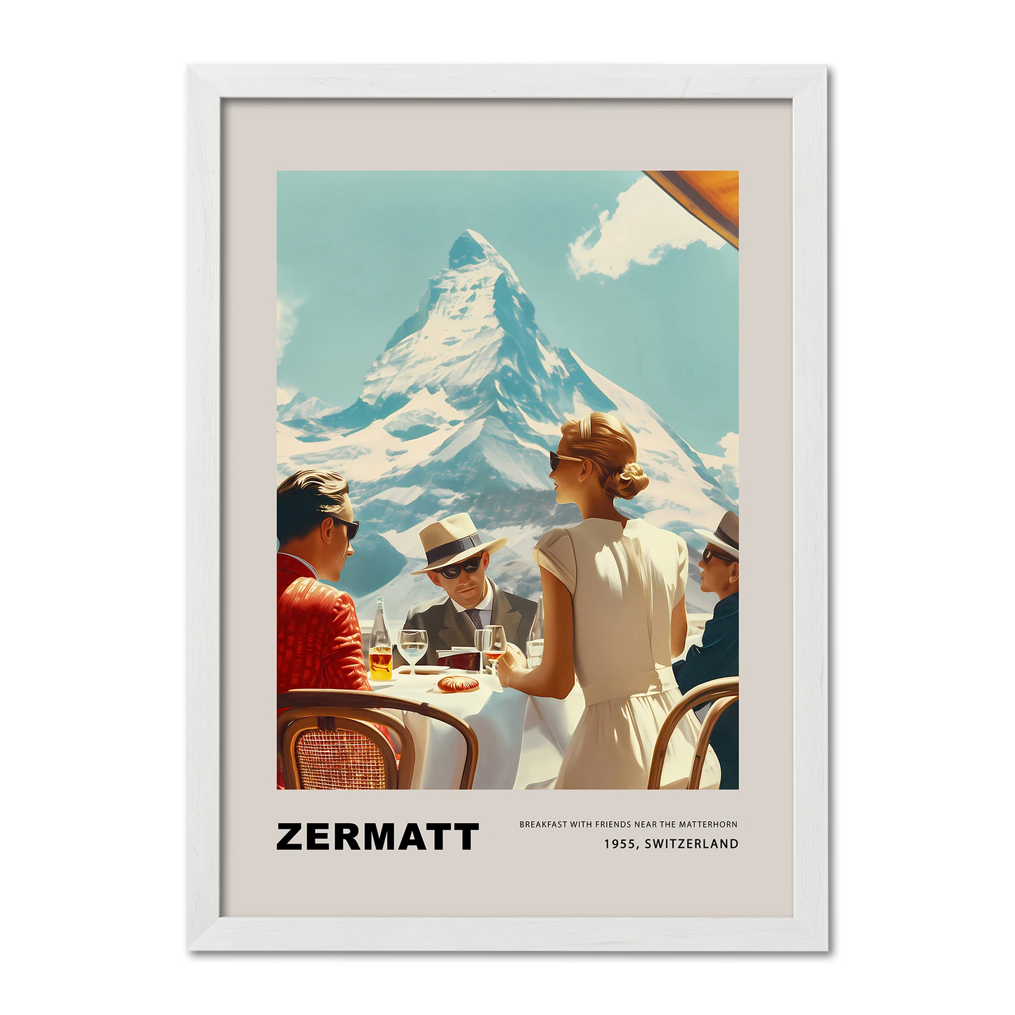 Breakfast in Zermatt - Poster