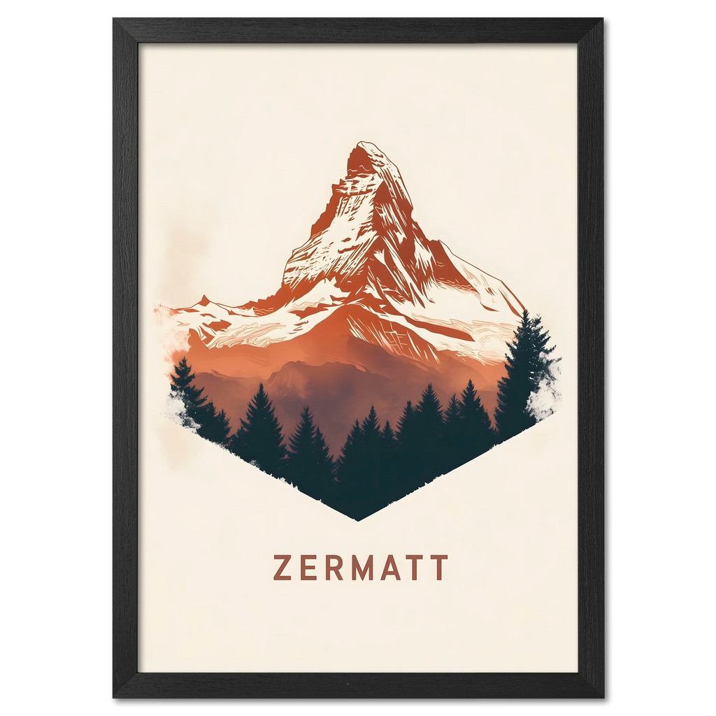 Zermatt – Majestät der Alpen - Poster