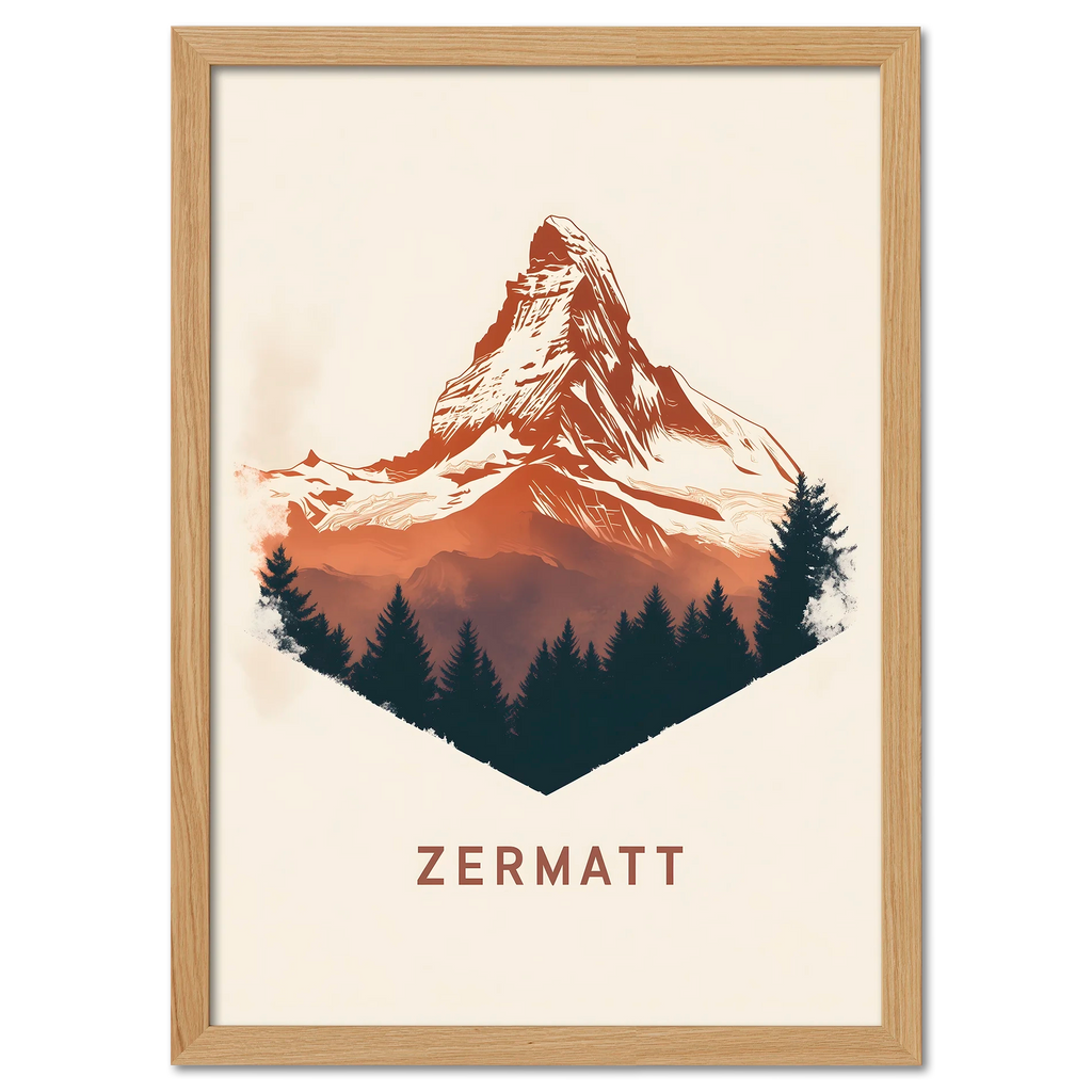 Zermatt – Majestät der Alpen - Poster