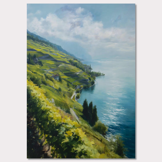 Poster titled 'Lavaux Shoreline' from ArtDarts