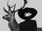 Silent Dialogue Woman and Deer