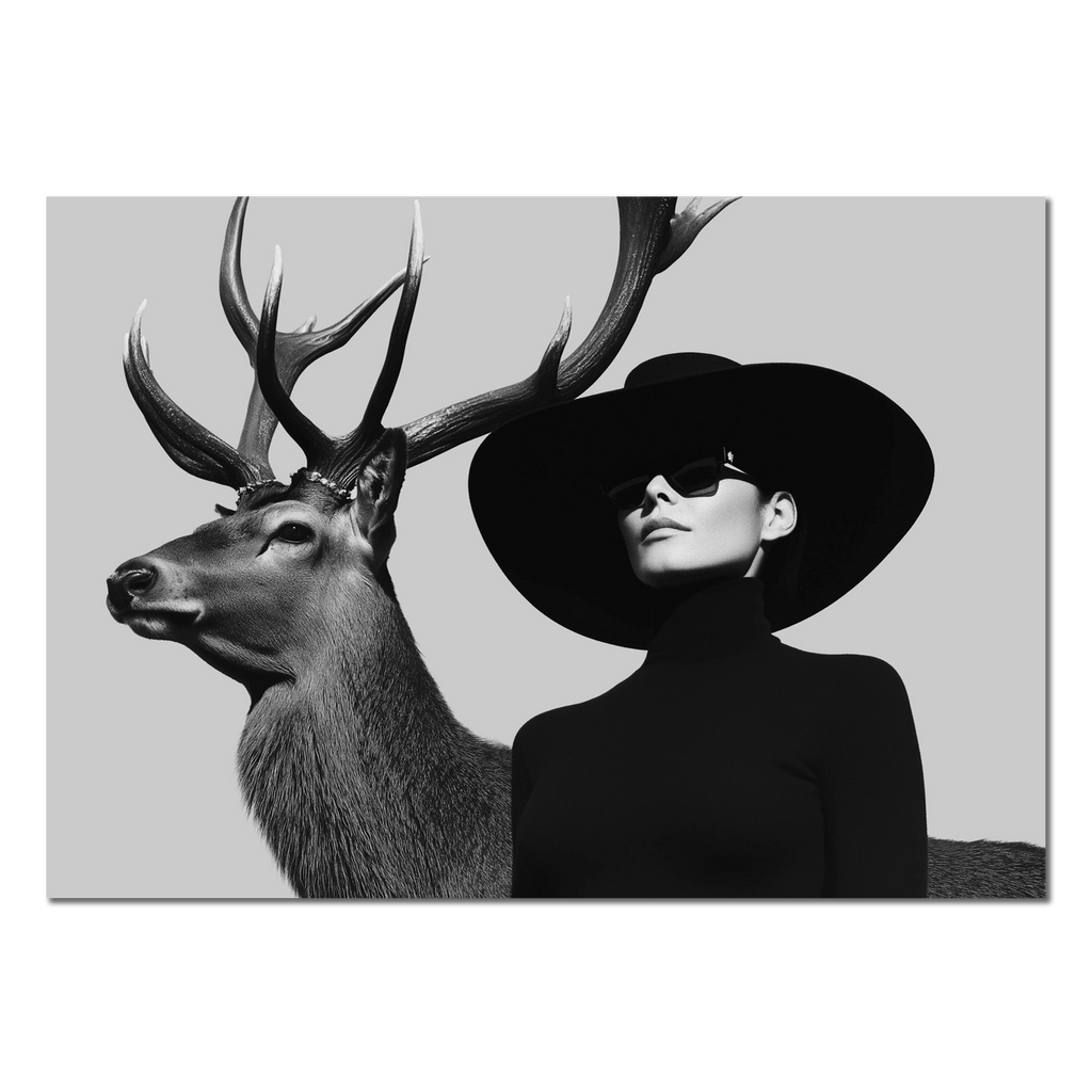 Silent Dialogue Woman and Deer