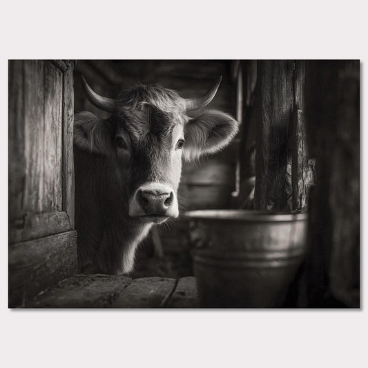 Poster titled 'The gaze of a cow' from ArtDarts