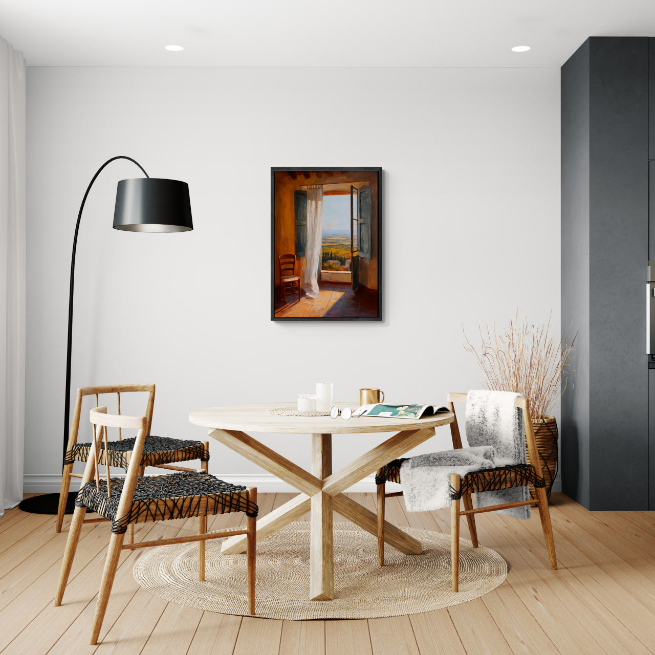 Lumière matinale alpine – Affiche