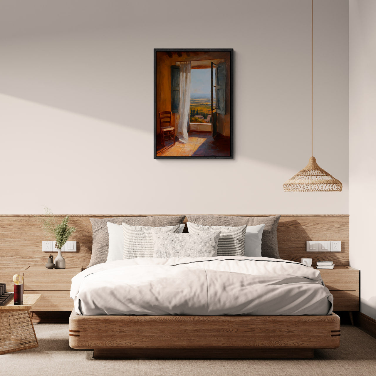 Lumière matinale alpine – Affiche