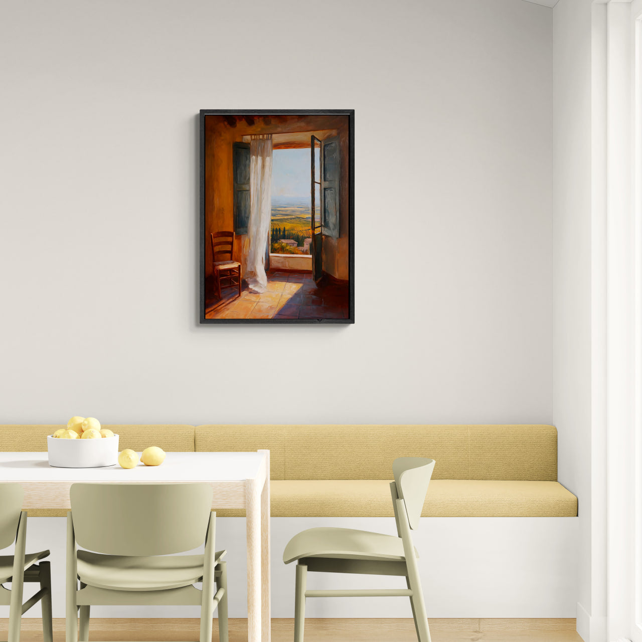 Lumière matinale alpine – Affiche