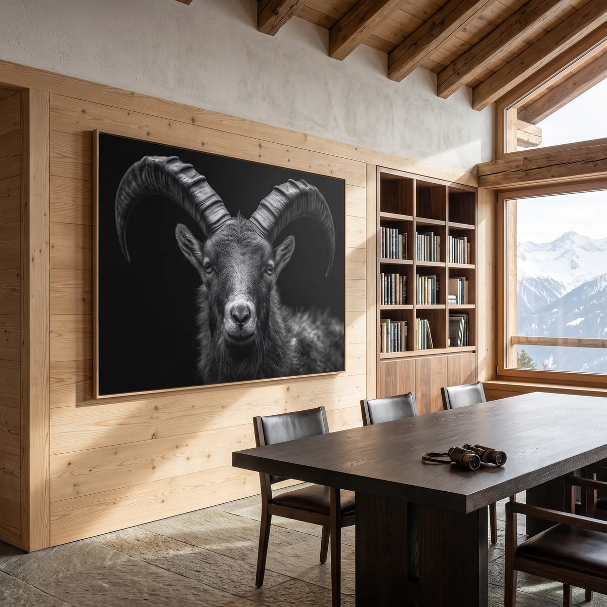 Stolz eines Alpensteinbocks