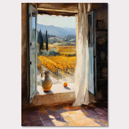 Poster titled 'Window to the Vines' from ArtDarts