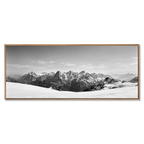 Bernese Alps Endless Horizon – Alu-Dibond wall art featuring a panoramic view of snow-covered peaks.