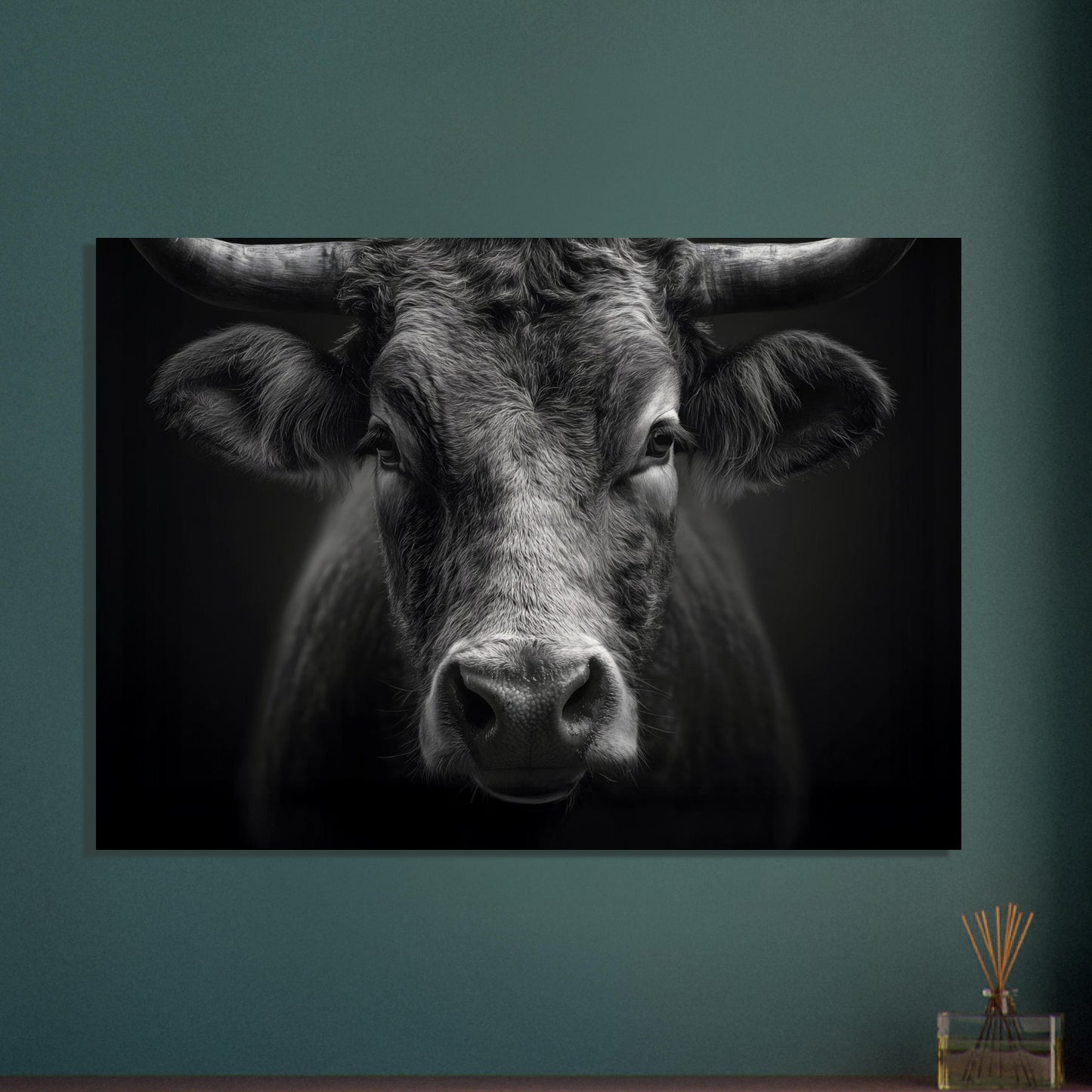 Poster titled 'The presence of a bull' from ArtDarts