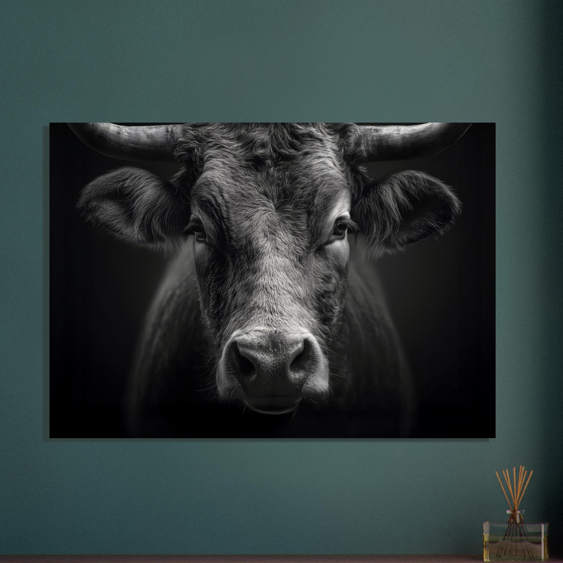 Poster titled 'The presence of a bull' from ArtDarts