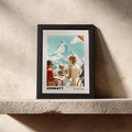 Breakfast in Zermatt – Édition Petite framed print featuring a scenic view of Zermatt.