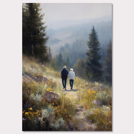 Poster titled 'Walkers' Path, Alpine Meadow' from ArtDarts